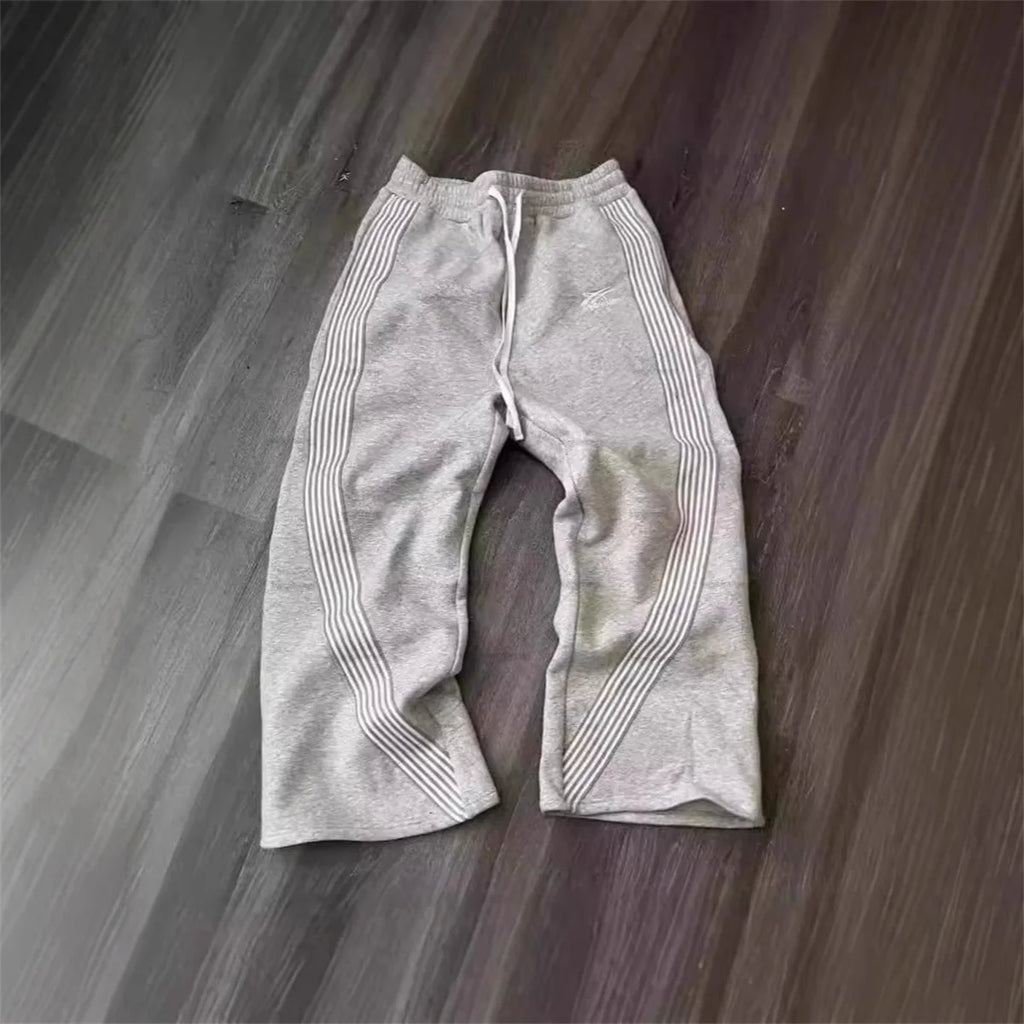 Men's Striped Straight-leg Casual pants
