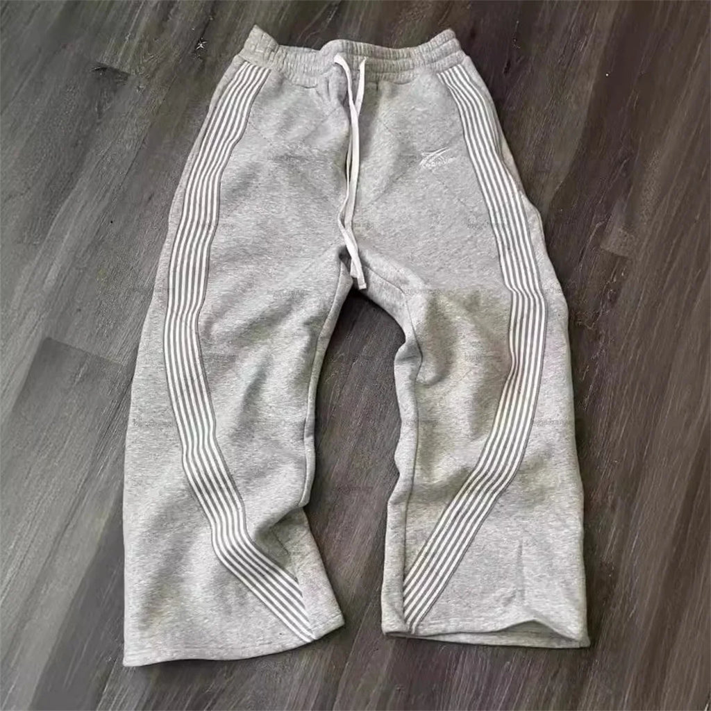 Men's Striped Straight-leg Casual pants