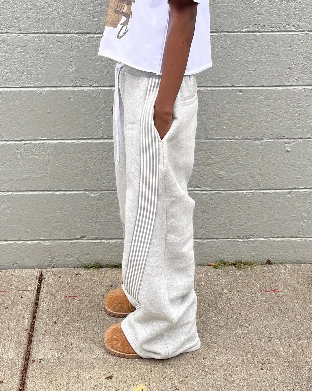Men's Striped Straight-leg Casual pants