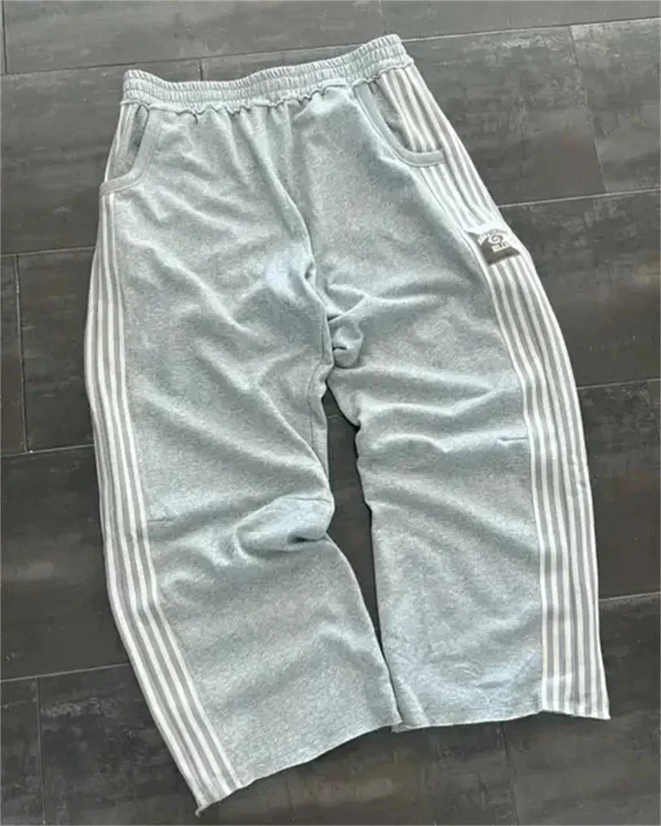 Men's Striped Straight-leg Casual pants