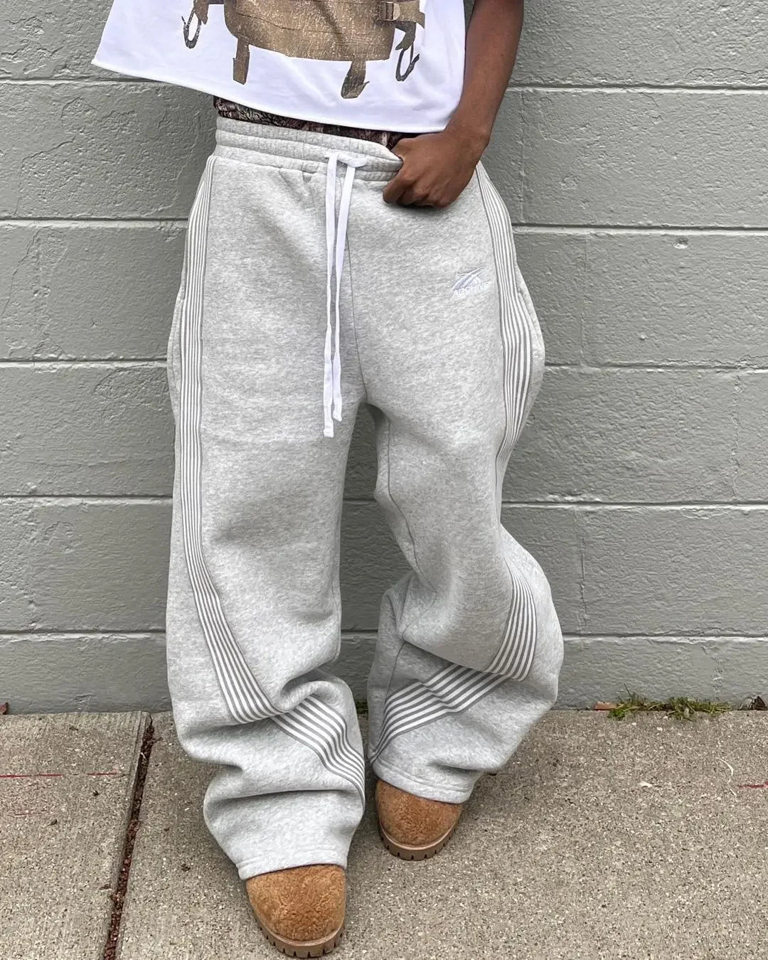 Men's Striped Straight-leg Casual pants