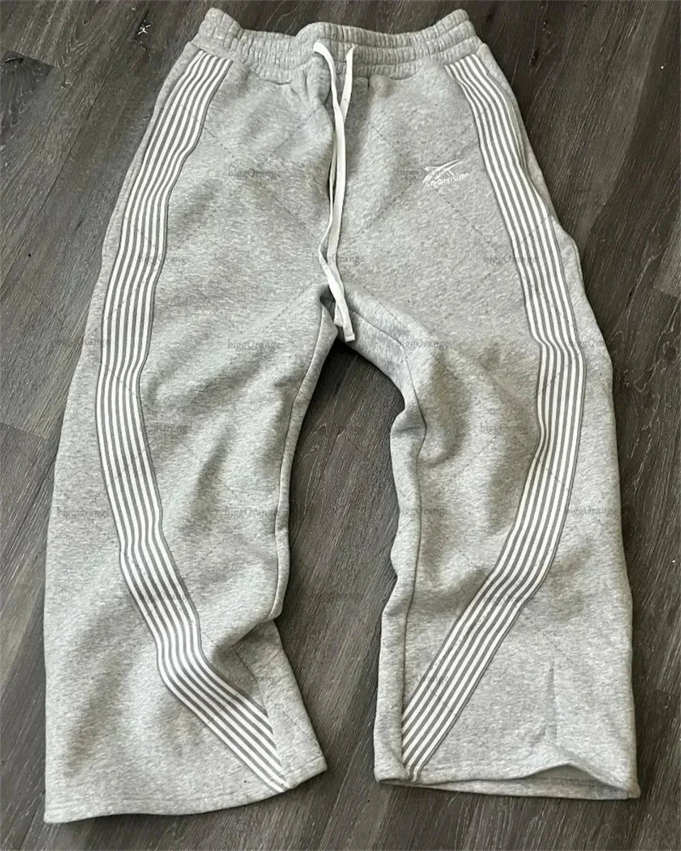 Men's Striped Straight-leg Casual pants