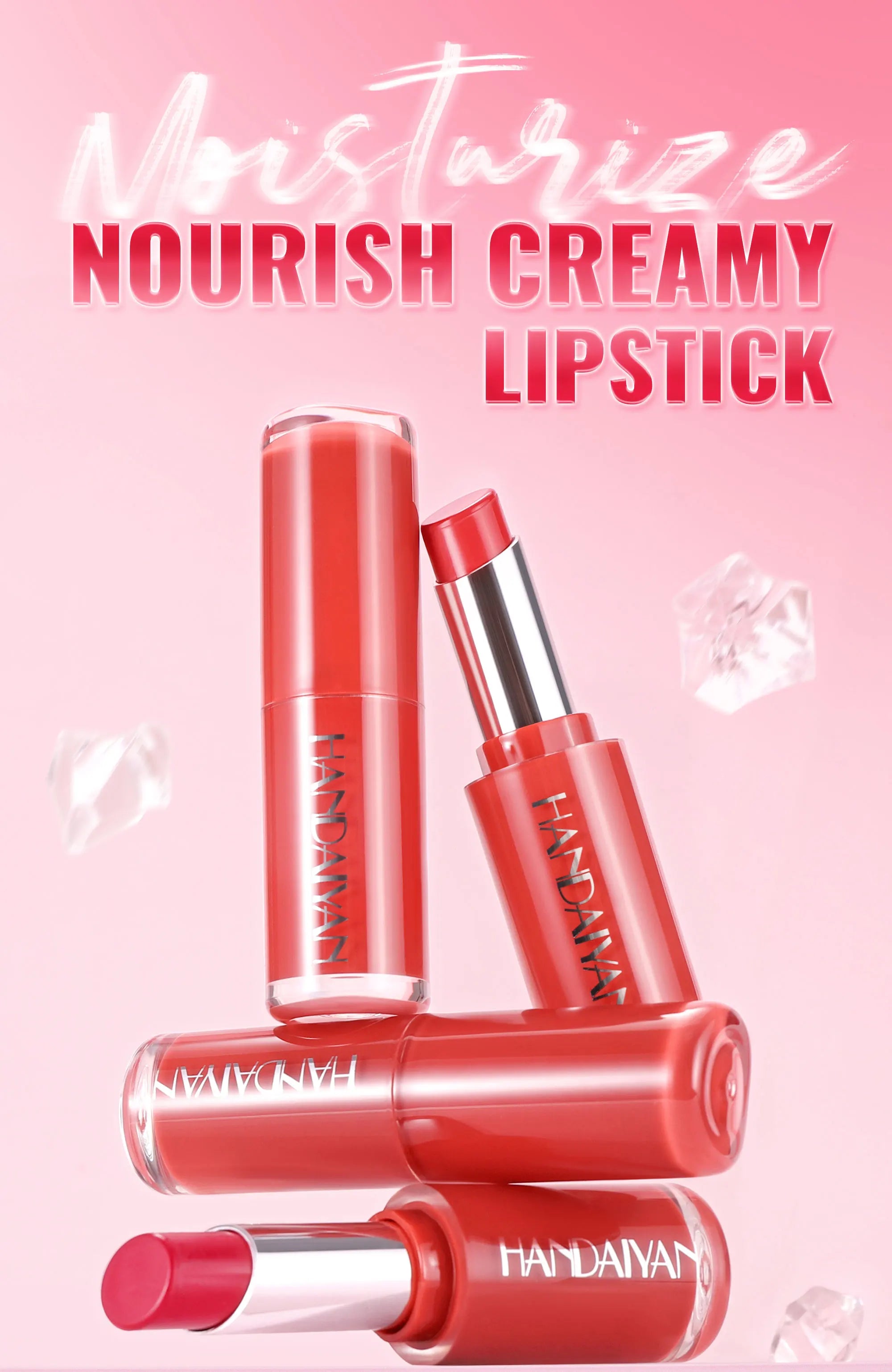 Velvet Lipstick 8 Colors Natural Moisturizing Waterproof Long-Lasting Color Non-stick Natural Daily Look Lipsticks