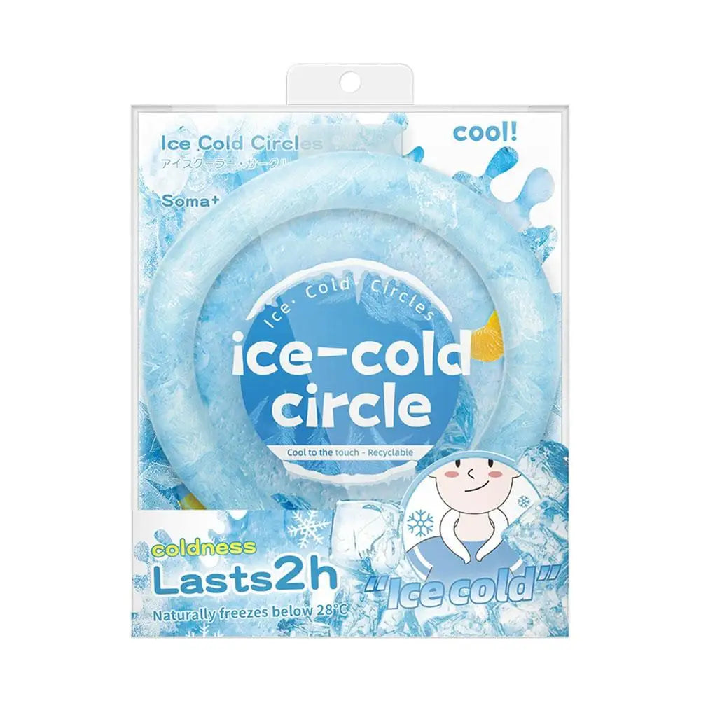 Outdoor Neck  Cooling Ring Summer Reusable Neck Cooler Sunstroke Prevention For Camping Hiking Fishing Cooling Tube Wraps