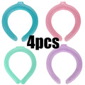 Summer Neck Cooling Ring Portable Reusable Neck Massager Cool Neck Ring Sunstroke Prevention Fitness Fishing Cycling Travel Ice