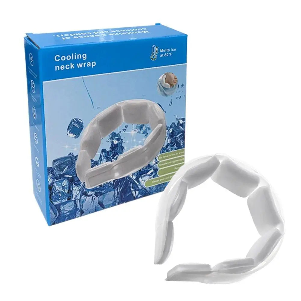 Wearable Ice Neck Wrap Ice Cold Neckband For Summer Outdoor Sports Cooling Tube Below 28°C Reusable Cold Gel Neck Cooler