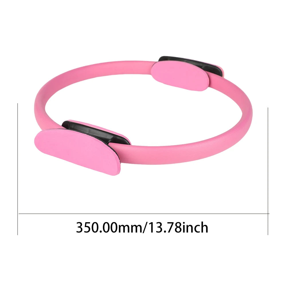Pilates Ring Yoga Rings with Non Slip Handles Fitness Circle Portable Flexible Resistance Exercise Equipment for Women