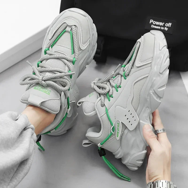 Mens Luxury Platform Sneakers 2025 Fashion Breathable Men Running Shoes Brand Non-slip Sports Shoes for Men Zapatillas De Hombre