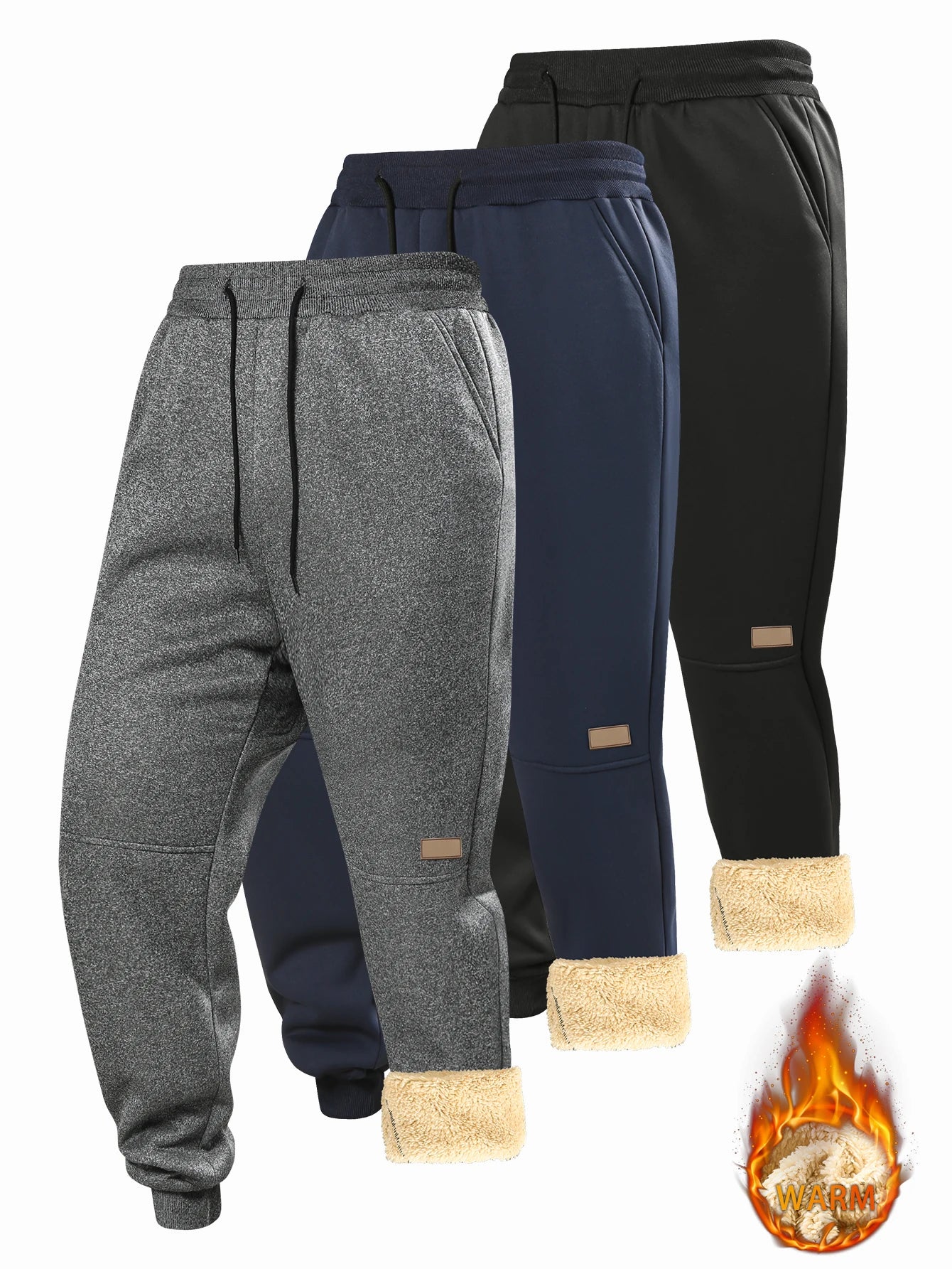 Men's Thickened Fleece Thermal Sweatpants