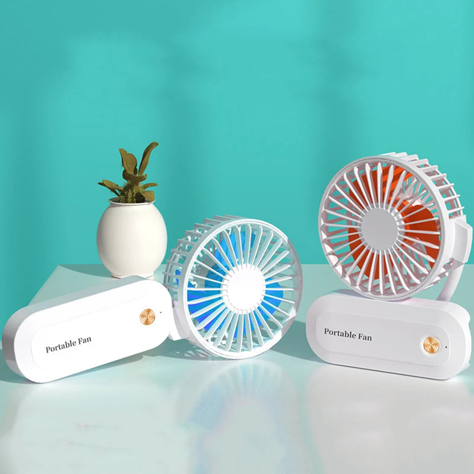 Neck Fan Hands Free, Upgrade Portable Fan with 18650 mAh Battery,3 Speeds Cooling Fan with USB Charging for Travel,Gym Run JMF-4