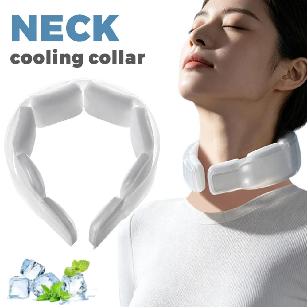 Wearable Ice Neck Wrap Ice Cold Neckband For Summer Outdoor Sports Cooling Tube Below 28°C Reusable Cold Gel Neck Cooler