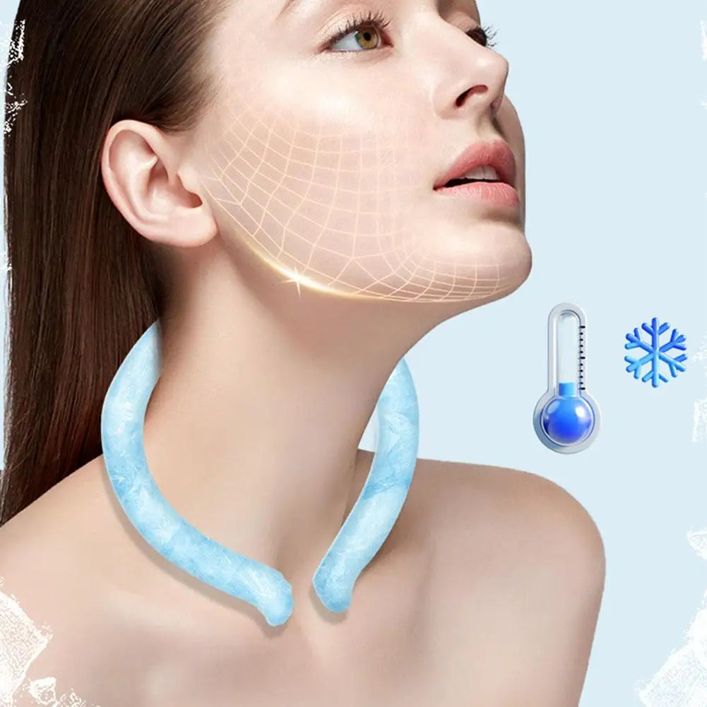 Outdoor Neck  Cooling Ring Summer Reusable Neck Cooler Sunstroke Prevention For Camping Hiking Fishing Cooling Tube Wraps