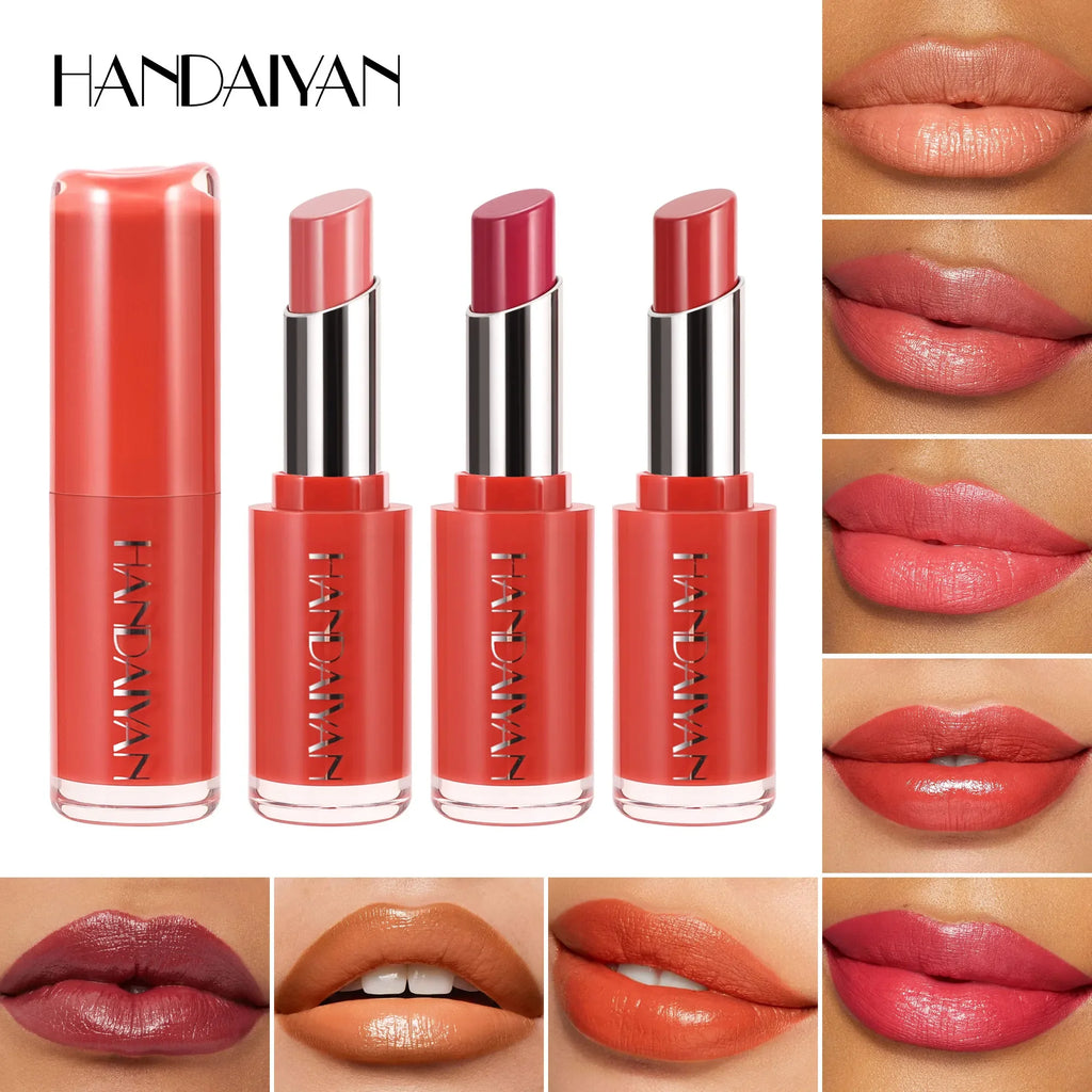 Velvet Lipstick 8 Colors Natural Moisturizing Waterproof Long-Lasting Color Non-stick Natural Daily Look Lipsticks