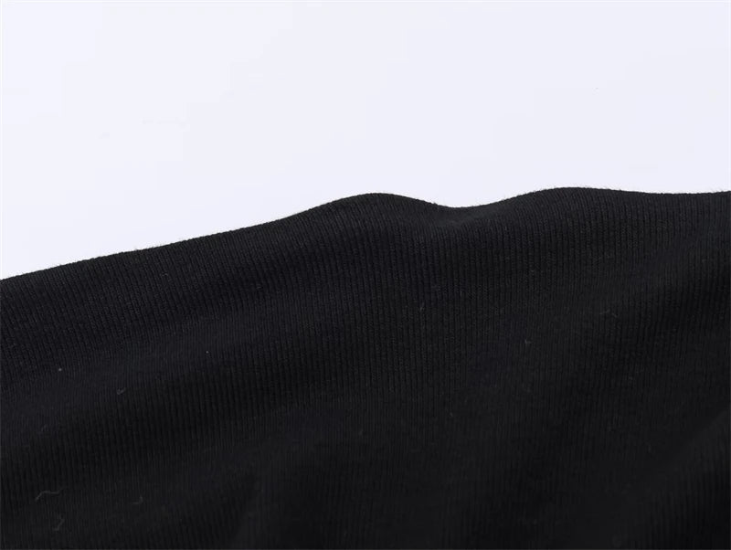 Women's Dress 2026 New Fashion Spring Summer Black Asymmetric Ruffle Dress for Women Casual Chic Personality Top