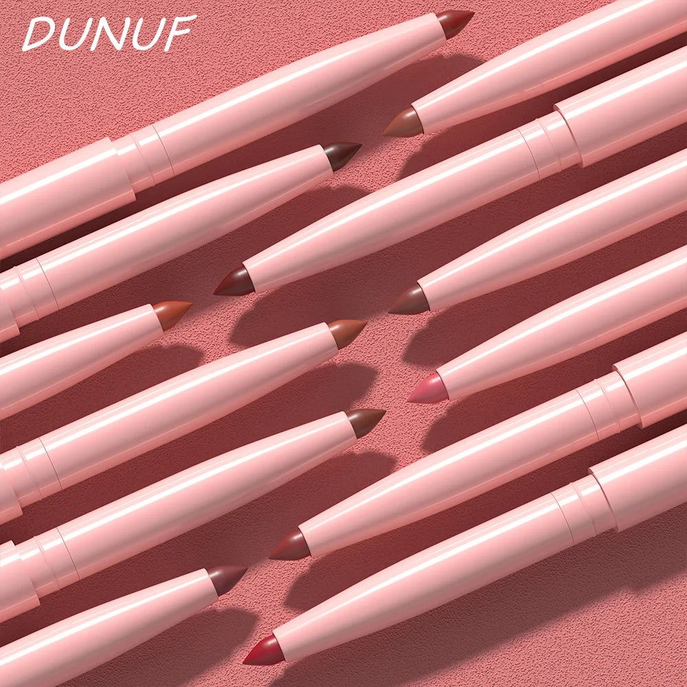 DUNUF New 6 Color Lipstick Lip Liner Set Velvet Matte Lip Pencil Waterproof Natural Outline Lip Contour Line Makeup Lipliner Pen