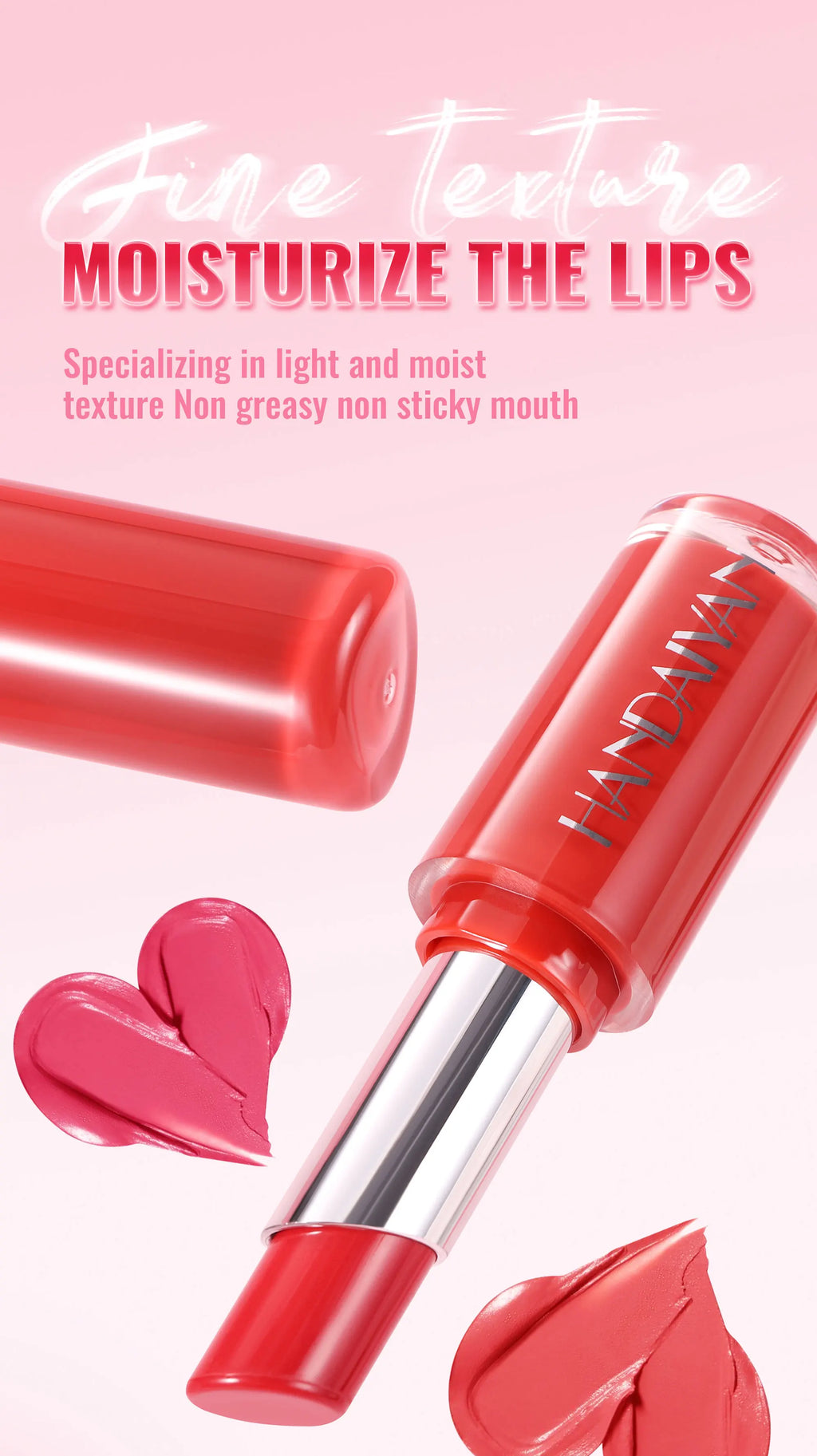 Velvet Lipstick 8 Colors Natural Moisturizing Waterproof Long-Lasting Color Non-stick Natural Daily Look Lipsticks