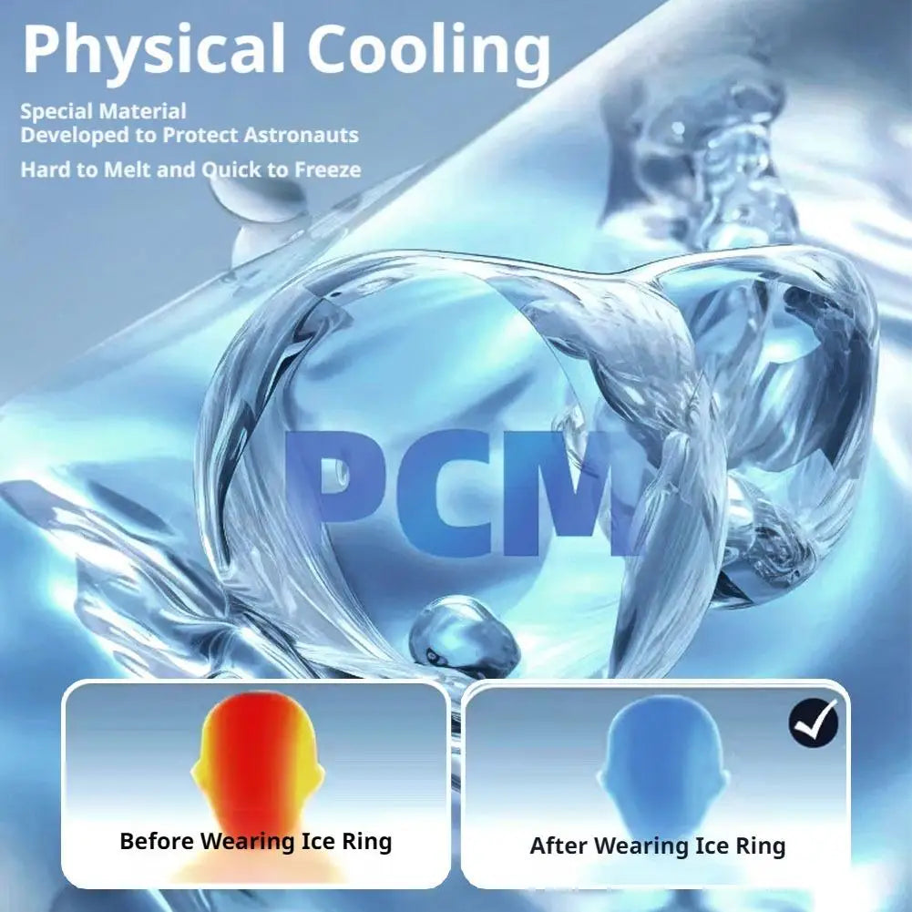 PCM Cooling Neck Ring 2026 New Summer Ice Neckband 18℃ Reusable Wearable Cooler for Outdoor Sports Heat Relief Portable