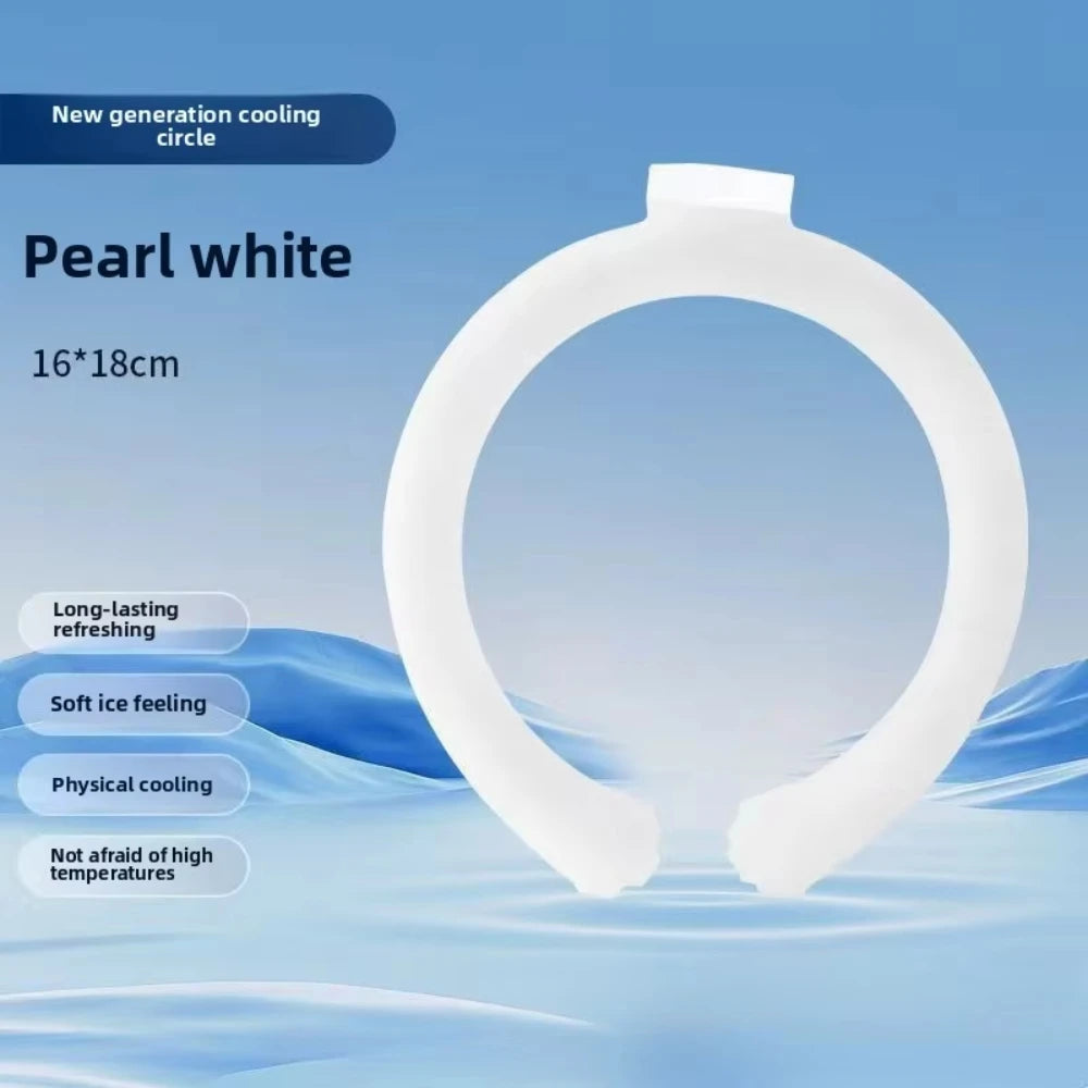 Summer Outdoor Cooling Neck Ring Running Portable Outdoor Sports Cooling Accessories Hands Free Gel Prevention Ice Neck Ring 1pc
