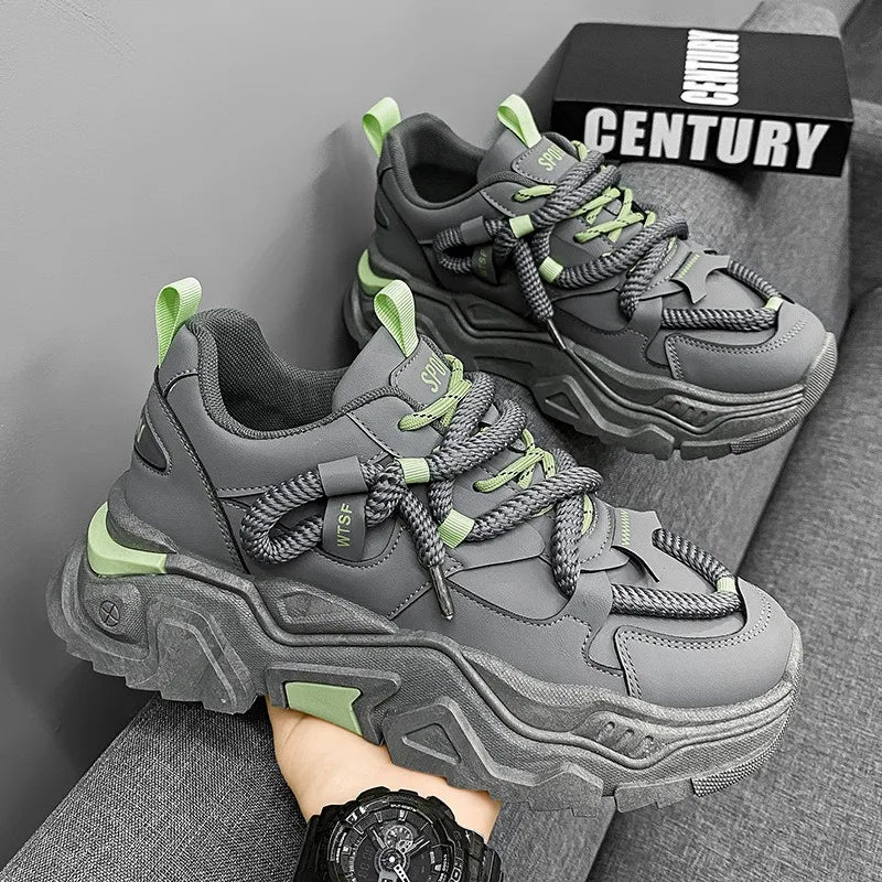 Sneakers for Mens White Platform Sneakers Fashion Versatile Board Shoes Men's Simple Niche Comfort Sports Shoes Tenis Masculino