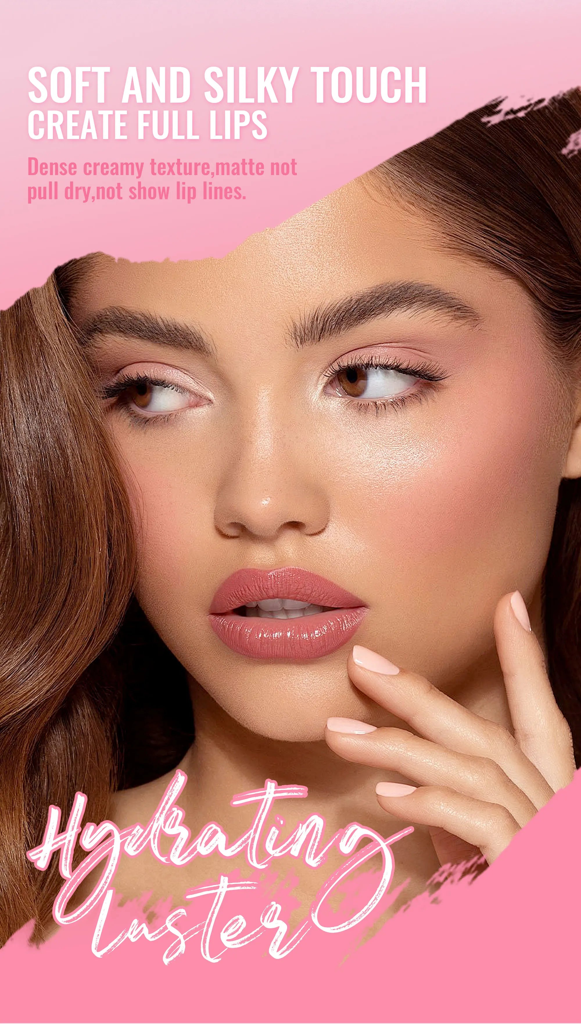 Velvet Lipstick 8 Colors Natural Moisturizing Waterproof Long-Lasting Color Non-stick Natural Daily Look Lipsticks
