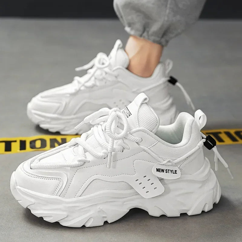 Mens Luxury Platform Sneakers 2025 Fashion Breathable Men Running Shoes Brand Non-slip Sports Shoes for Men Zapatillas De Hombre