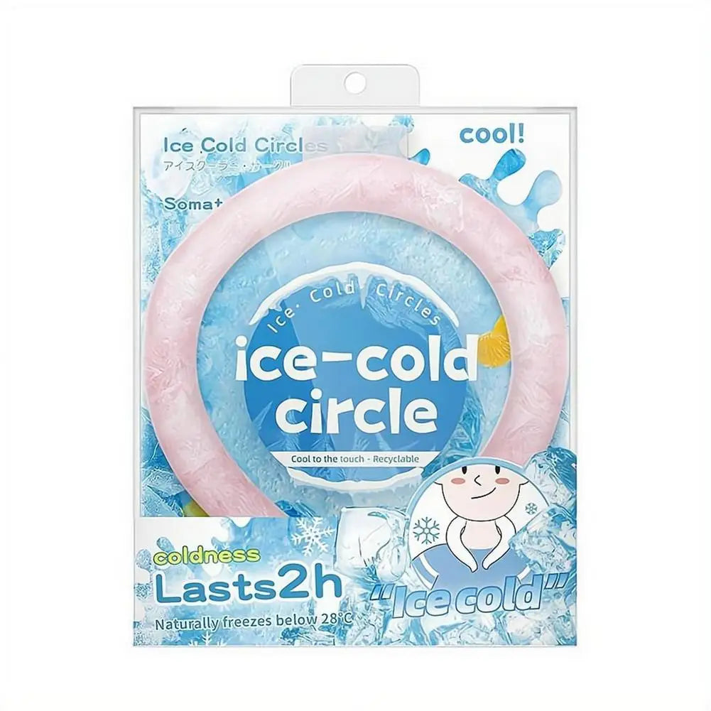 Outdoor Neck  Cooling Ring Summer Reusable Neck Cooler Sunstroke Prevention For Camping Hiking Fishing Cooling Tube Wraps