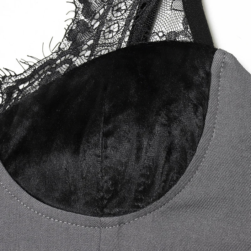 Women's Dress 2025 New Fashion Sexy Lace Deep V-Neck Slip Dress for Women Ersonality Unique Chic Women Slim Dress