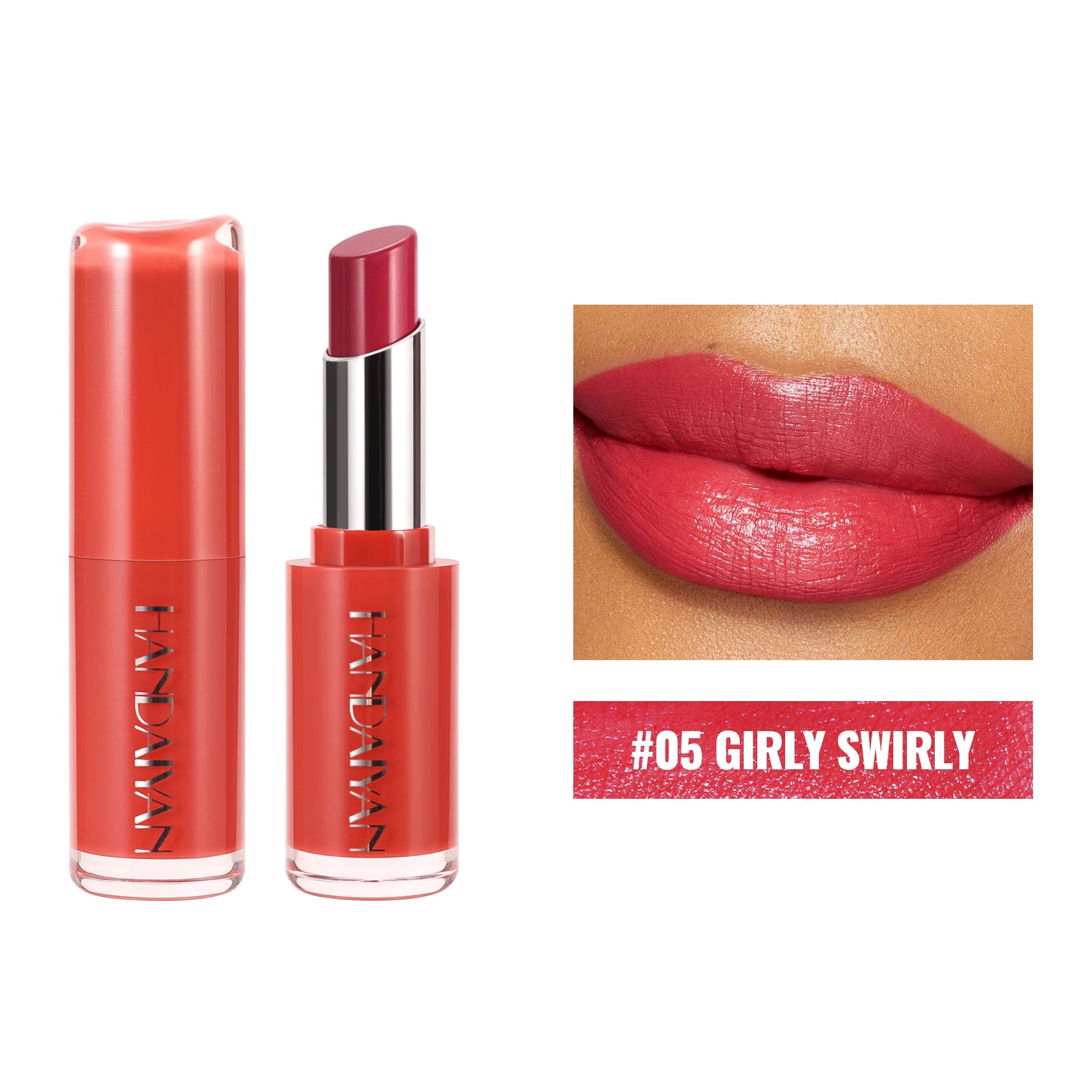 Velvet Lipstick 8 Colors Natural Moisturizing Waterproof Long-Lasting Color Non-stick Natural Daily Look Lipsticks