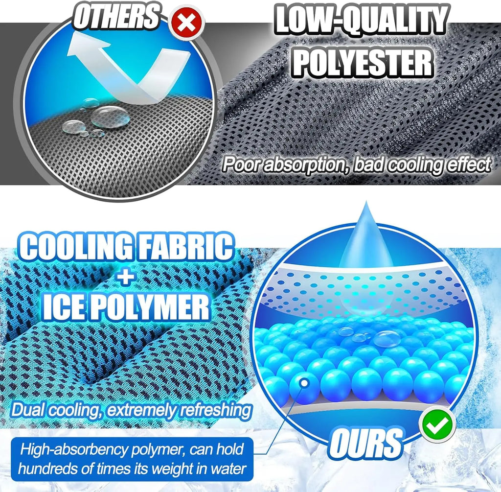 Cooling Neck Scarf Summer Outdoor Ice Neck Ring For Fitness Camping Cycling Fishing Working Travel Portable Cooling Supplies 1pc