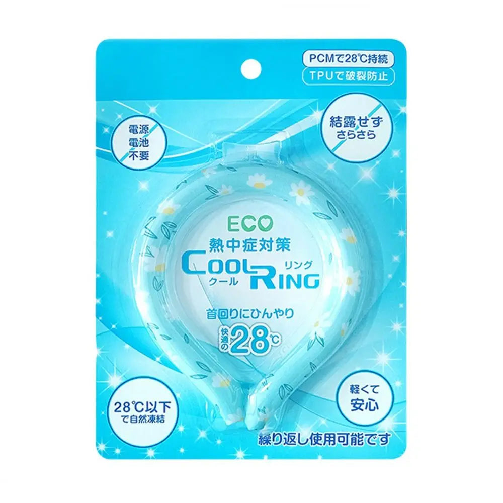 Wearable Neck Cooling Tube for Summer Body Cooling Ice Ring Neck Cooler Reusable Soft Cooling Neck Wrap for Heat Outdoor Sports