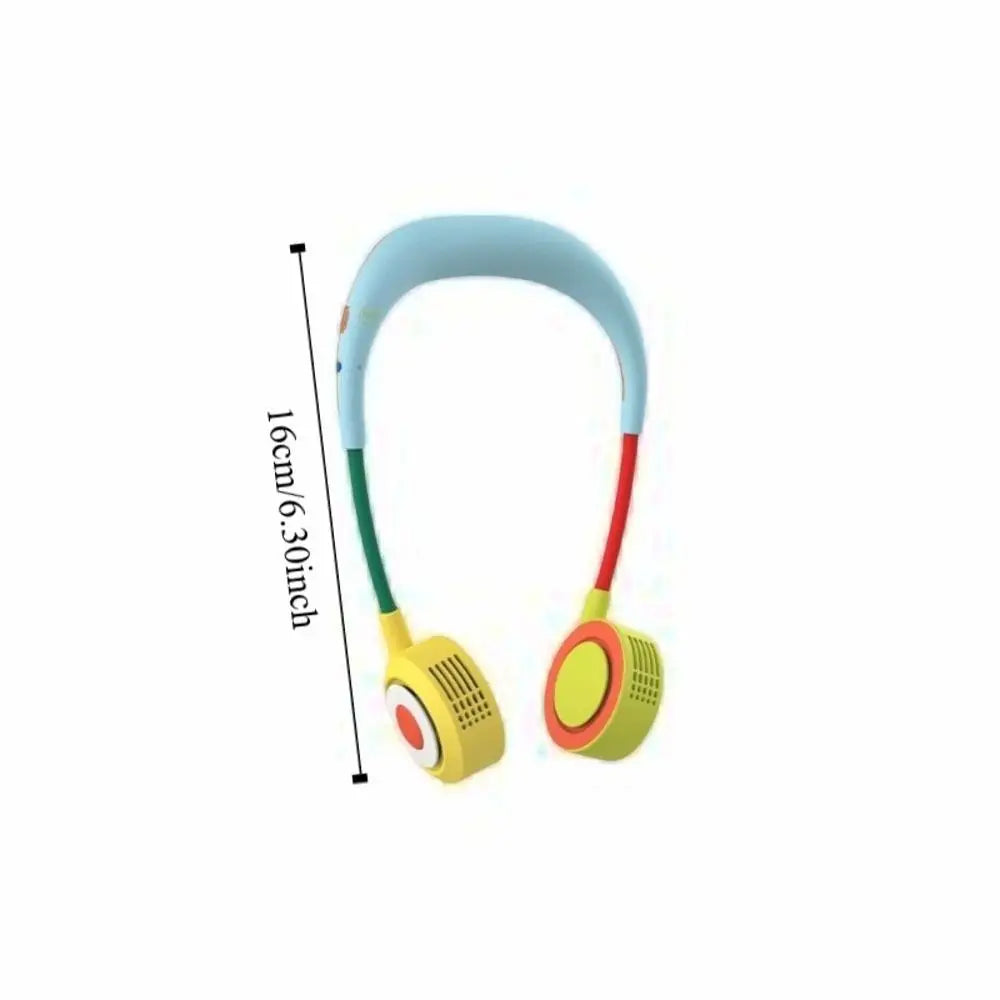 Foldable Design Bladeless Neck Fan Low Noise Operation Lightweight Construction Portable Neck Fan USB Powered 360° Cooling
