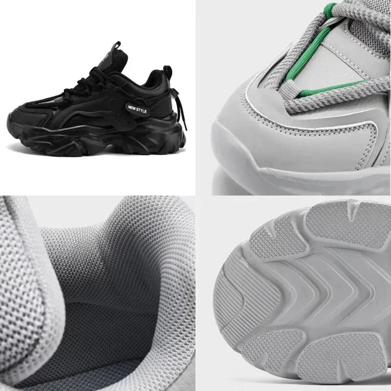 Mens Luxury Platform Sneakers 2025 Fashion Breathable Men Running Shoes Brand Non-slip Sports Shoes for Men Zapatillas De Hombre