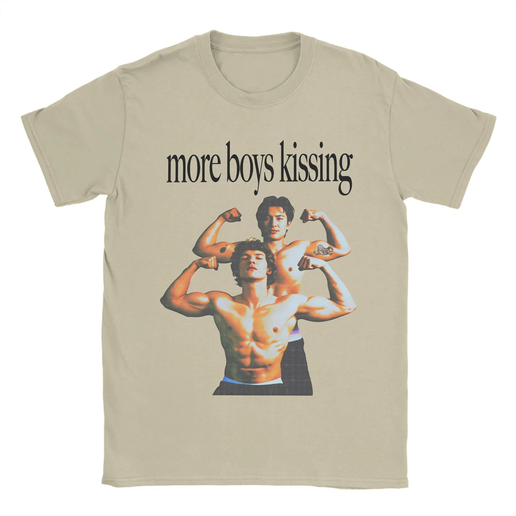 Mens T Shirt More Boy Kissing T-Shirts Hip Hop Heated Rivalry Beach Tee Shirt Y2K Basic Print Cotton Clothes Gift Idea