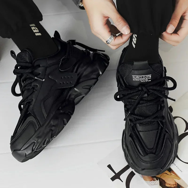 Mens Luxury Platform Sneakers 2025 Fashion Breathable Men Running Shoes Brand Non-slip Sports Shoes for Men Zapatillas De Hombre