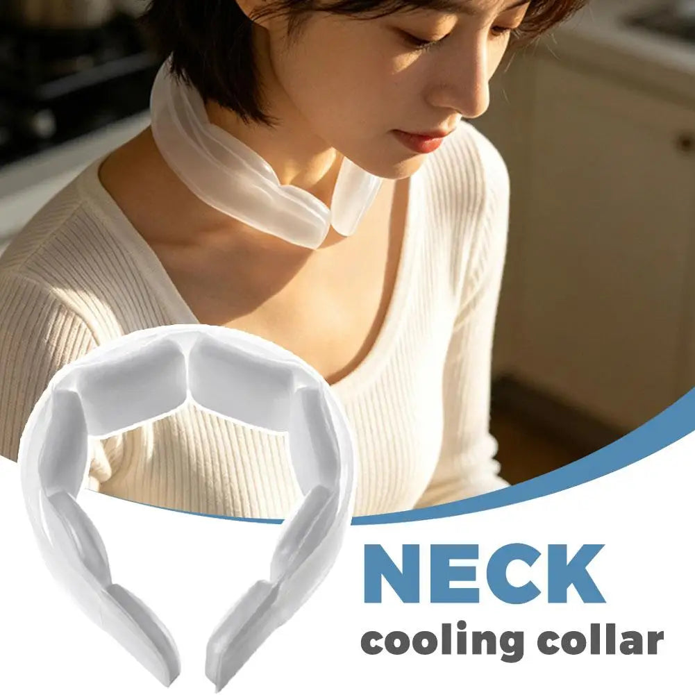Reusable Cooling Neck Collar, No-chill Freeze Ice Neck Ring, Portable Summer Heat Relief Chilling Band for Outdoor Sports Use