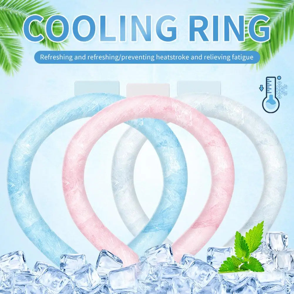 Outdoor Neck  Cooling Ring Summer Reusable Neck Cooler Sunstroke Prevention For Camping Hiking Fishing Cooling Tube Wraps