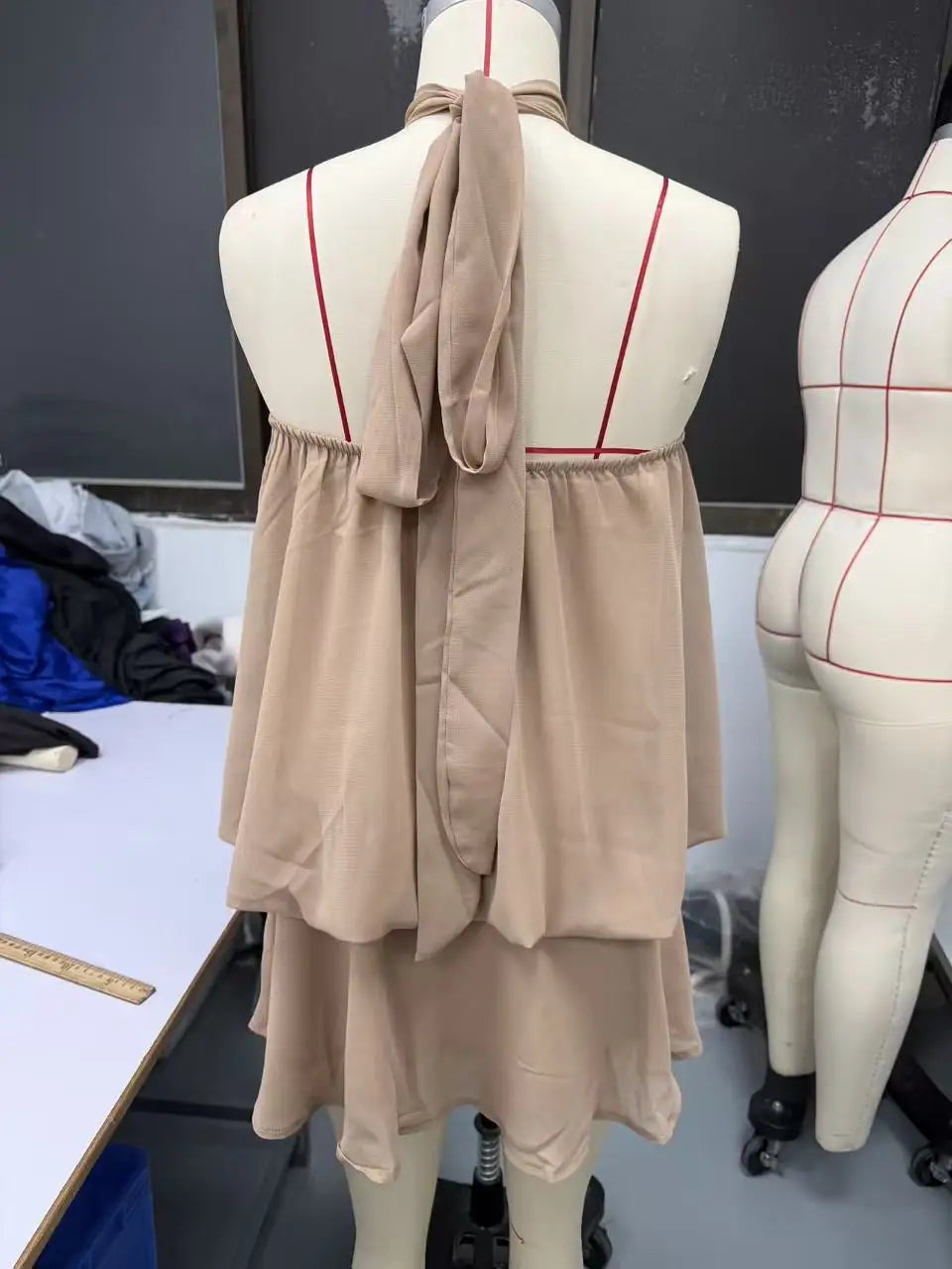 Women's Casual Dresses Woman Clothes Elegant Party Solid-color Beachwear Slim-fitting Sexy Backless Skirt Dress Female Clothing