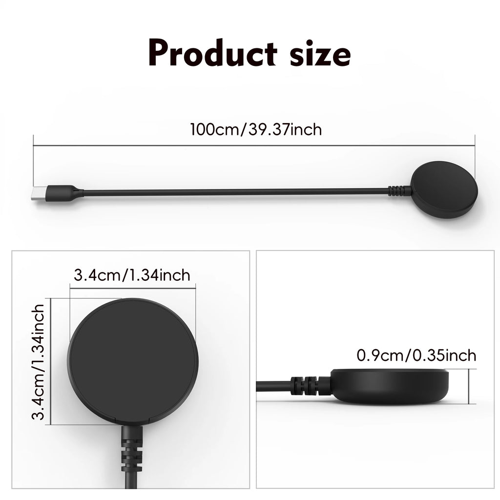 Wireless charger Galaxy Watch Charger for Galaxy Watch 3/4/5/6/7/8, FE, Ultra, 4/6/8 Classic.5 Pro,Active 1/2  USB-A USB-C