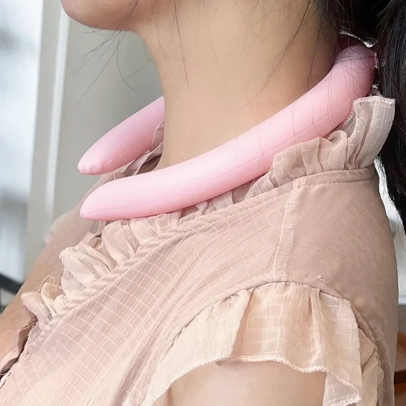 Summer Neck Cooling Tube Reusable Portable Ice Neck Cooler Ring Soft Silicone Cold Neck Wrap For Heat Relief And Outdoor Activit