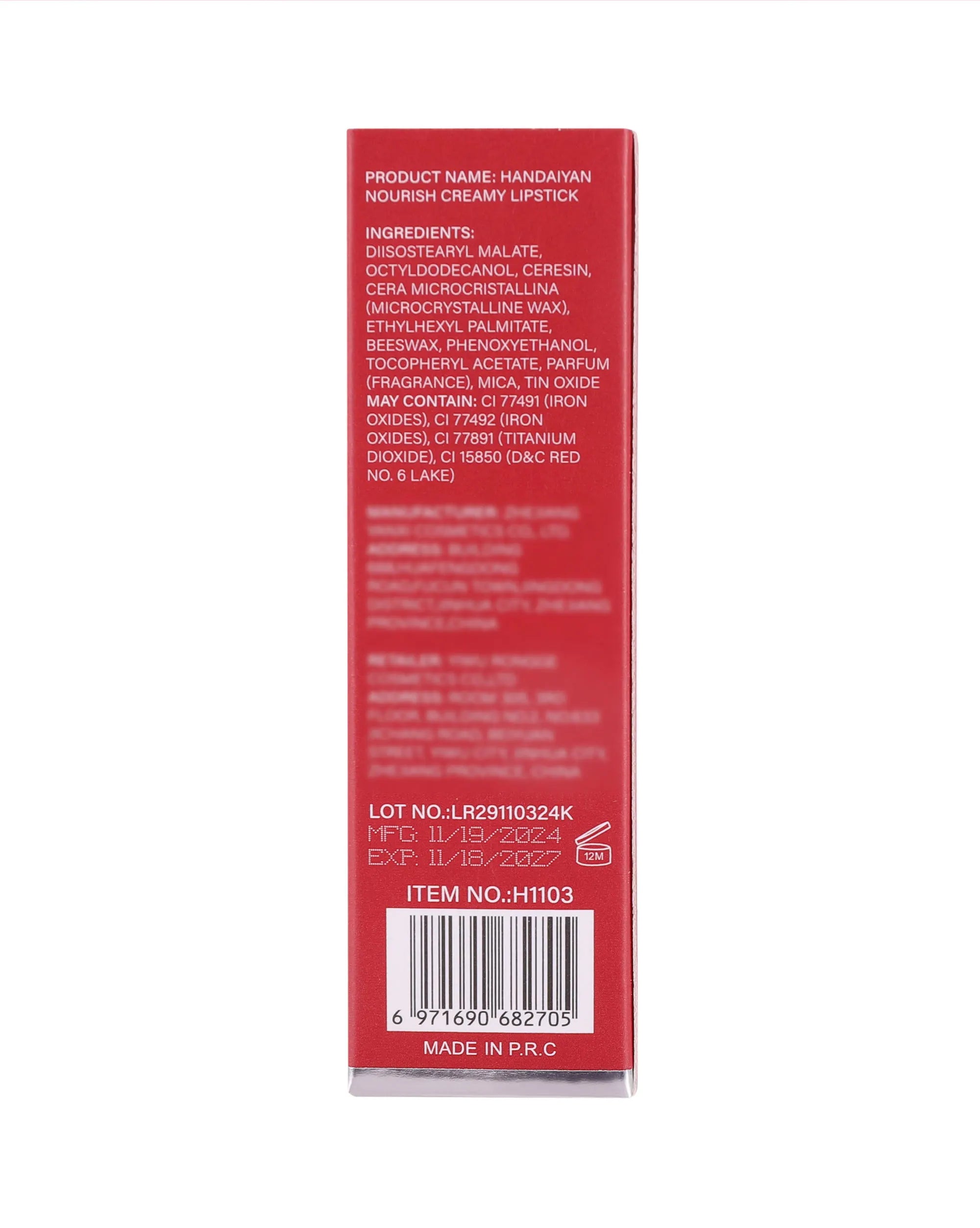 Velvet Lipstick 8 Colors Natural Moisturizing Waterproof Long-Lasting Color Non-stick Natural Daily Look Lipsticks