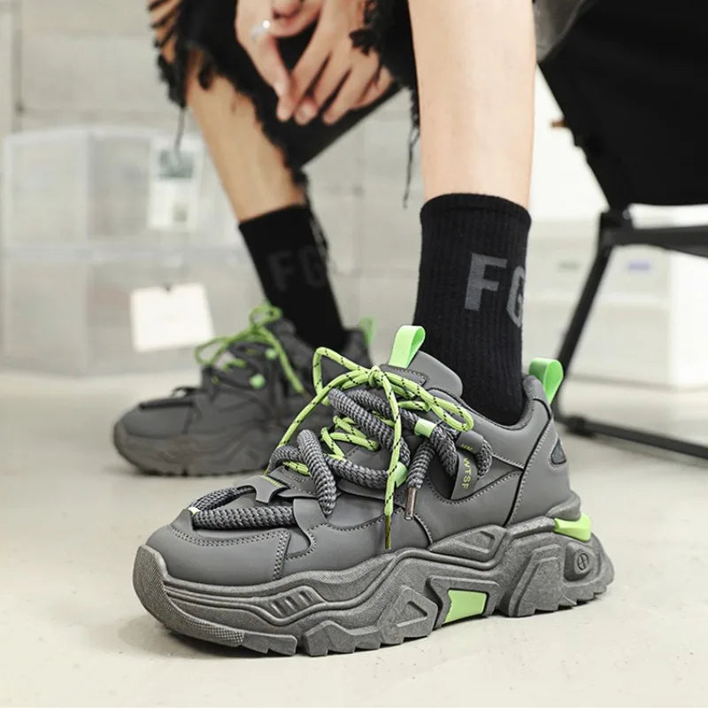 Sneakers for Mens White Platform Sneakers Fashion Versatile Board Shoes Men's Simple Niche Comfort Sports Shoes Tenis Masculino