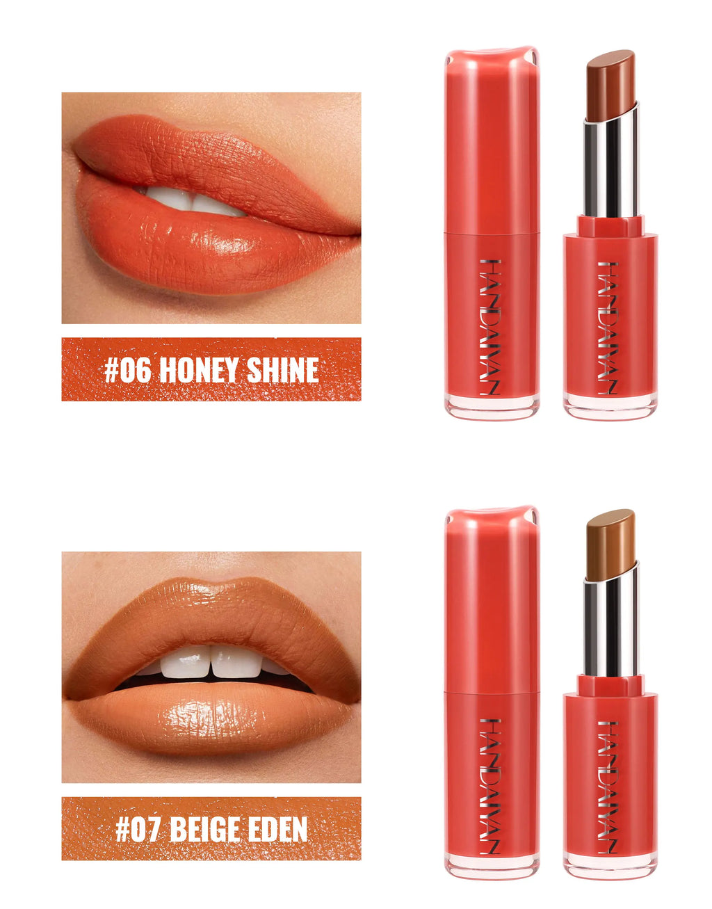 Velvet Lipstick 8 Colors Natural Moisturizing Waterproof Long-Lasting Color Non-stick Natural Daily Look Lipsticks