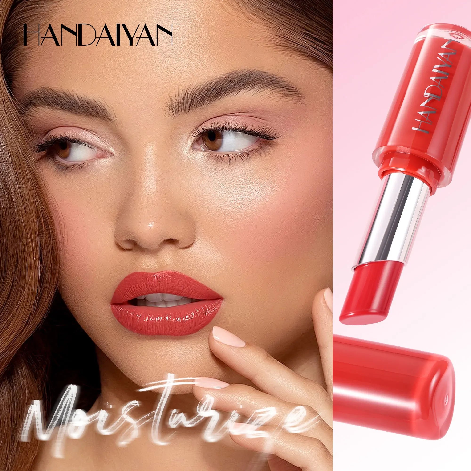 Velvet Lipstick 8 Colors Natural Moisturizing Waterproof Long-Lasting Color Non-stick Natural Daily Look Lipsticks