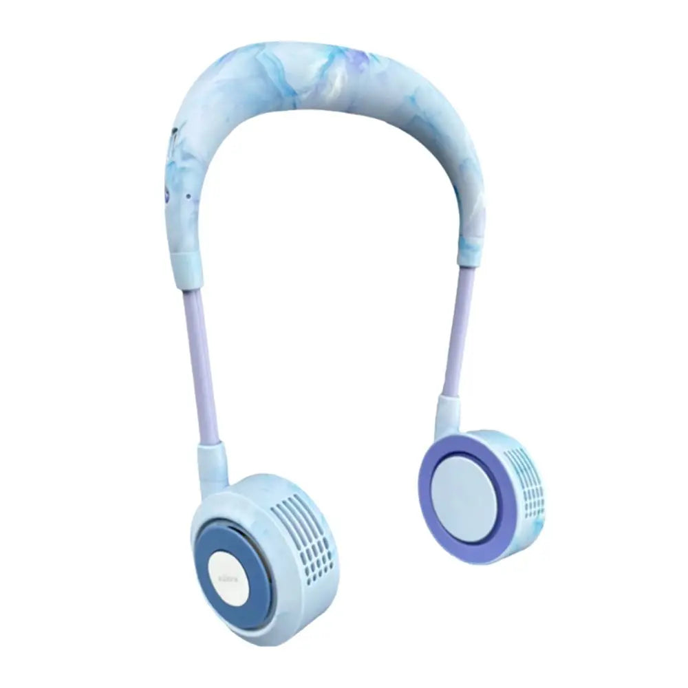 Foldable Design Bladeless Neck Fan Low Noise Operation Lightweight Construction Portable Neck Fan USB Powered 360° Cooling