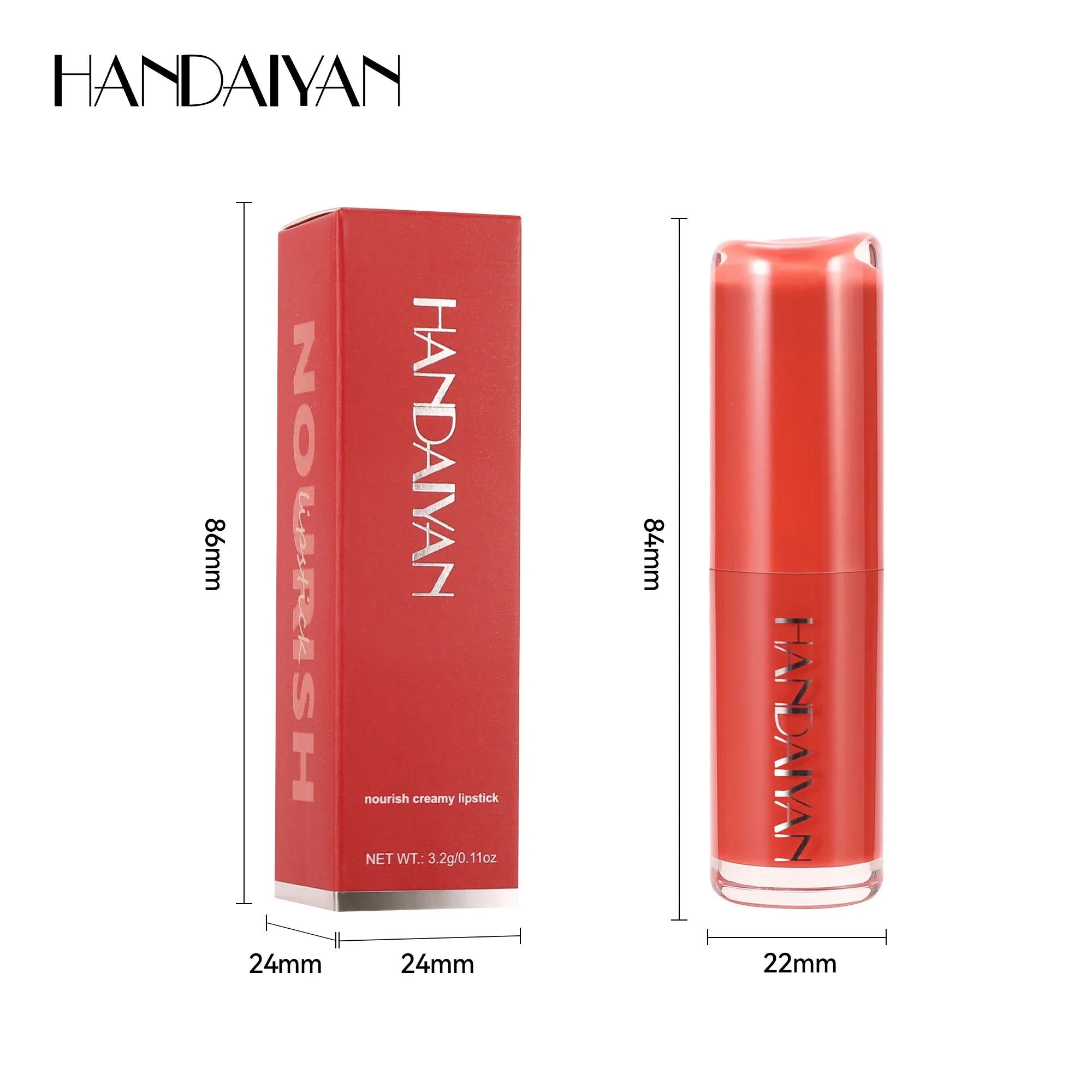 Velvet Lipstick 8 Colors Natural Moisturizing Waterproof Long-Lasting Color Non-stick Natural Daily Look Lipsticks