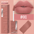 DUNUF  8-color matte velvet smooth easy-to-apply square tube lip gloss waterproof three-dimensional plumping lipstick