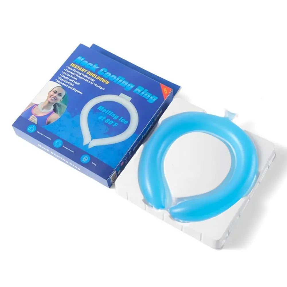 Reusable Neck Cooling Ring Portable Summer Cool Tube Wearable Ice Cushion Neck Cooler For Indoor Outdoor Sports Leisure Activity