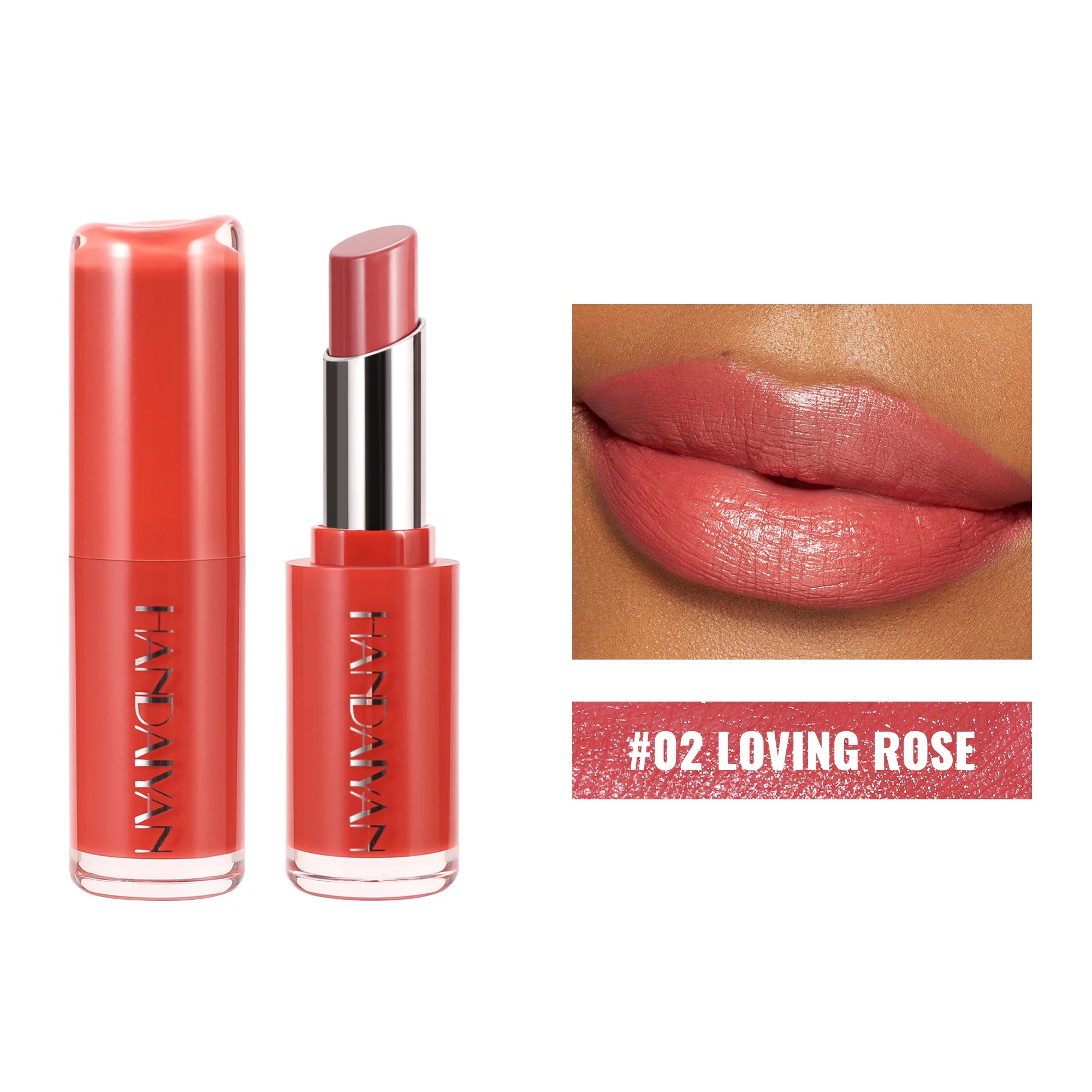 Velvet Lipstick 8 Colors Natural Moisturizing Waterproof Long-Lasting Color Non-stick Natural Daily Look Lipsticks