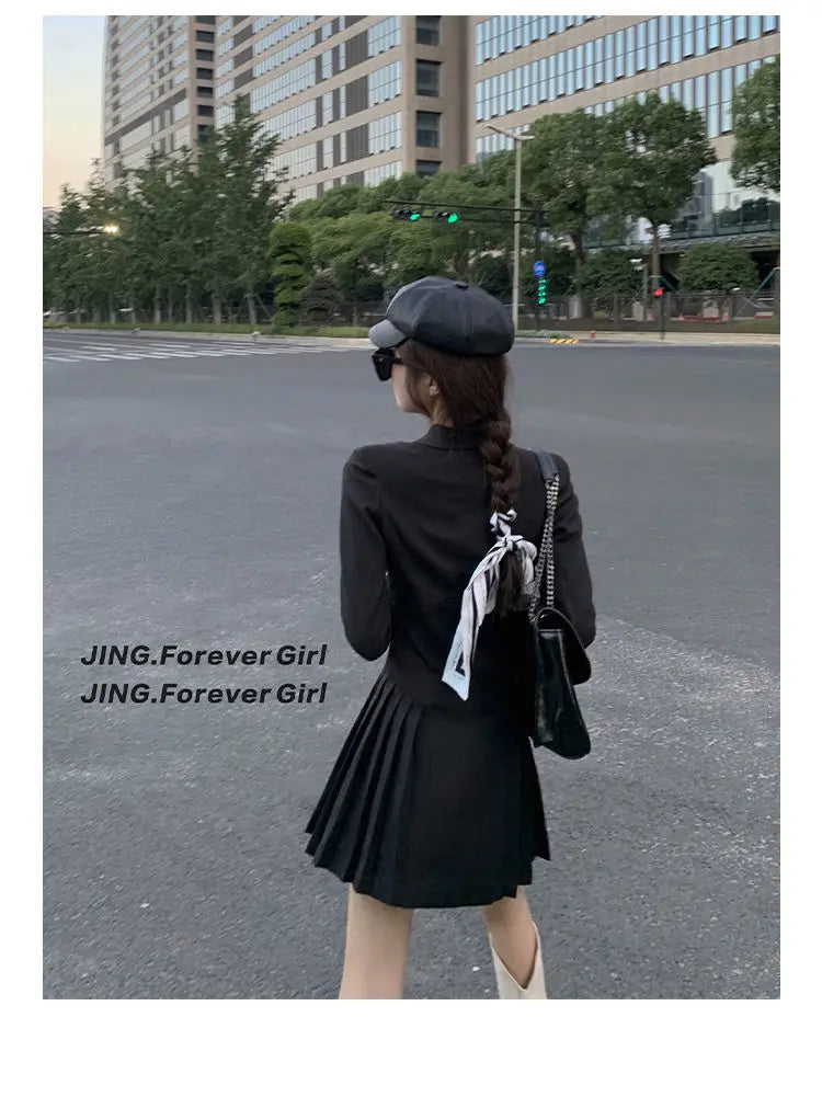 Women's Dress Blazer Clothing Chic and Elegant Pretty Female Dresses 2025 Formal Occasion Spring Retro Promotion Loose X Xxl Y2k
