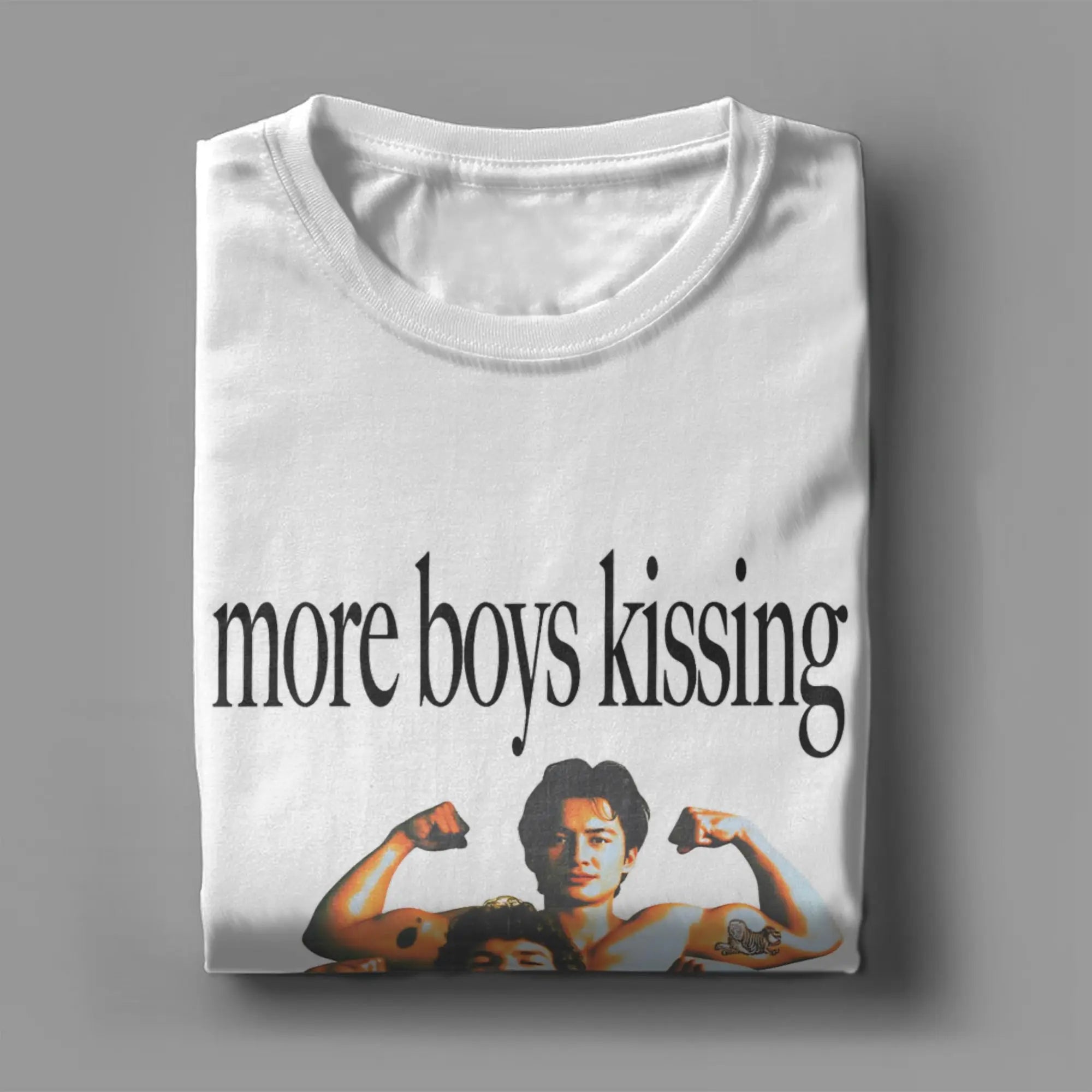 Mens T Shirt More Boy Kissing T-Shirts Hip Hop Heated Rivalry Beach Tee Shirt Y2K Basic Print Cotton Clothes Gift Idea